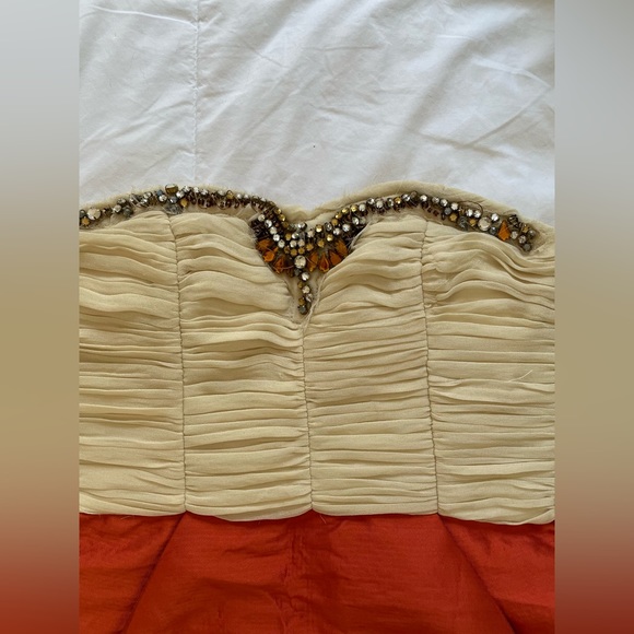 MANGO Strapless Embellished Dress NWT - Picture 5 of 6